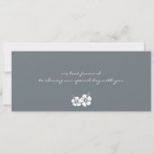 Trouwreis informatie instapkaart kaart (Achterkant)