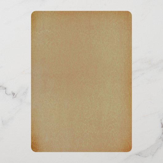 Trouwrepetitie diner onder een oude eikenboom folie uitnodiging (Achterkant)