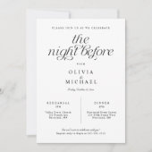 Trouwrepetitiediner Elegant Eenvoudig Kaart (Voorkant)