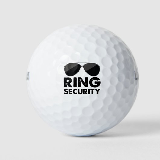 Trouwring Beveiliging Trouwring Golfballen (Voorkant)