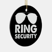 Trouwring Beveiliging Trouwring Keramisch Ornament (Rechts)
