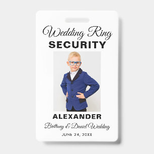 Trouwring Beveiligingsfoto Kies uw kleuren Badge