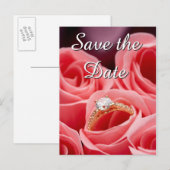 Trouwring Bewaar de datum Briefkaarten (Voorkant / Achterkant)