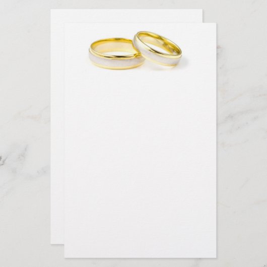 trouwring briefpapier (Voorkant / Achterkant)