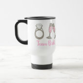 Trouwring Diamant Roze Champagne Team Bruid Reisbeker (Links)