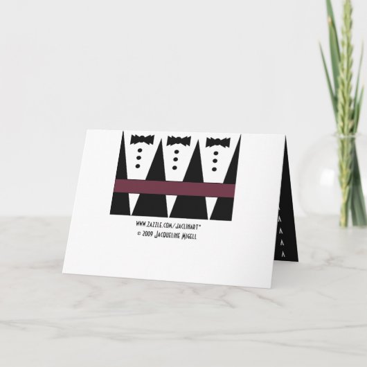 TROUWRING DRAGER Huwelijksuitnodiging (Achterkant)