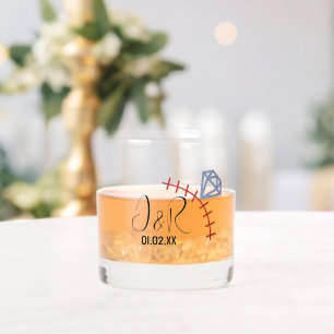 Trouwring Edelsteen Honkbal Jubileum Verlovings R Whisky Glas