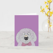 Trouwring hond kaart (Gele Bloem)