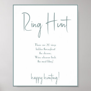 Trouwring Jacht Bruidsfeest Spel Bord Poster