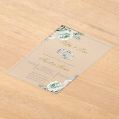 Trouwring Spaanse bruiloft Acryl Uitnodigingen (Laagn)