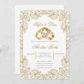 Trouwring Spaanse bruiloft Kaart (Voorkant / Achterkant)