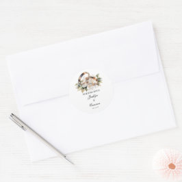 Trouwring Spaanse trouwkaart Ronde Sticker