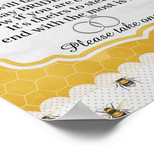 Trouwring Spel Bruidsfeest Poster (Hoek)