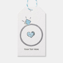 Trouwring Verlovingsring Bruiloft Favor Cadeaulabel