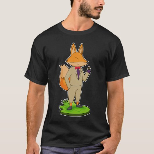Trouwring voor de bruidegom van de vos t-shirt (Voorkant)