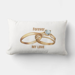 Trouwring Worpkussen Forever My Love Kussen
