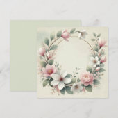 Trouwringaankondiging Kaart (Voorkant / Achterkant)