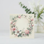 Trouwringaankondiging Kaart (Staand voorkant)