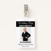 Trouwringbeveiliging - Tekstkleur kiezen - Badge (Voorkant met clip)