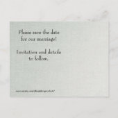 Trouwringen Bewaar de datum Kaart (Zilver) (Achterkant)