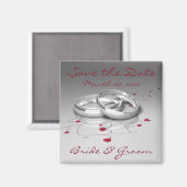 Trouwringen Bewaar de datum Magneten (Voorkant / Achterkant)