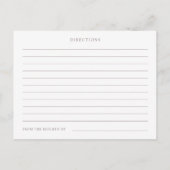 Trouwringen Bruiloft Feest Recept Verzoek  Briefkaart (Achterkant)