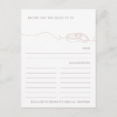 Trouwringen Bruiloft Feest Recept Verzoek  Briefkaart (Voorkant)