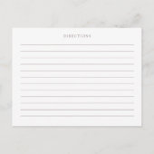 Trouwringen Bruiloftsshowers Recept Verzoek Briefkaart (Achterkant)