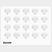 Trouwringen & Champagneglazen RSVP Hart Sticker (Vel)