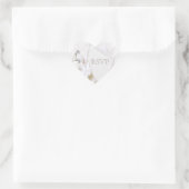 Trouwringen & Champagneglazen RSVP Hart Sticker (Tas)