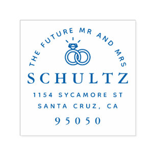 Trouwringen De toekomst Mr & Mrs Retouradres Zelfinktende Stempel