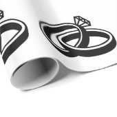 Trouwringen diamant cadeaupapier (Rol Hoek)