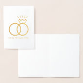 Trouwringen Diamanten Ringen Felicitaties Folie Kaarten (Display)