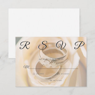 Trouwringen Eenvoudige elegante minimalistische RS RSVP Kaartje