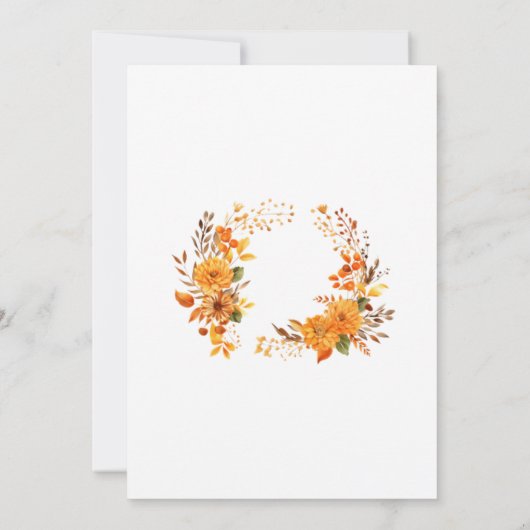 Trouwringen Elegante witte bruiloft Kaart (Achterkant)