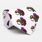 Trouwringen en Bloemen Stropdas (Opgerold)