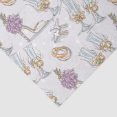 Trouwringen En Champagne Tissuepapier (Detail)