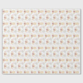 Trouwringen en Vogels Aquarel Inpakpapier (Vlak)