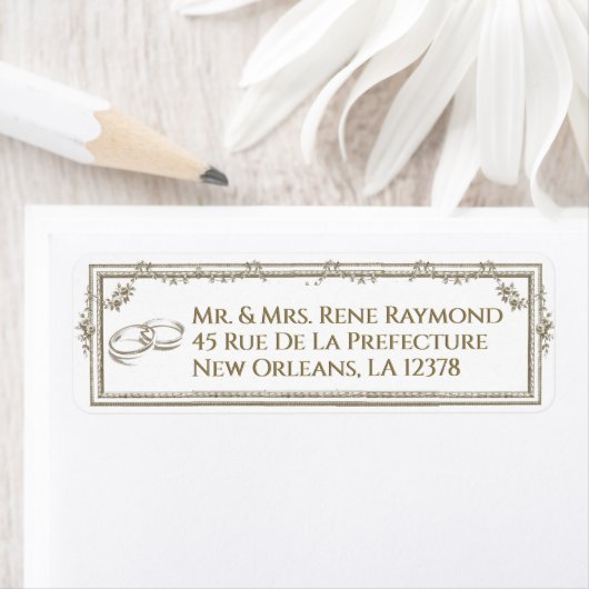 Trouwringen  Franse Bloemengrens Etiket (Insitu)