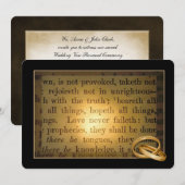 Trouwringen Hernieuwing van de Geloften Kaart (Voorkant / Achterkant)