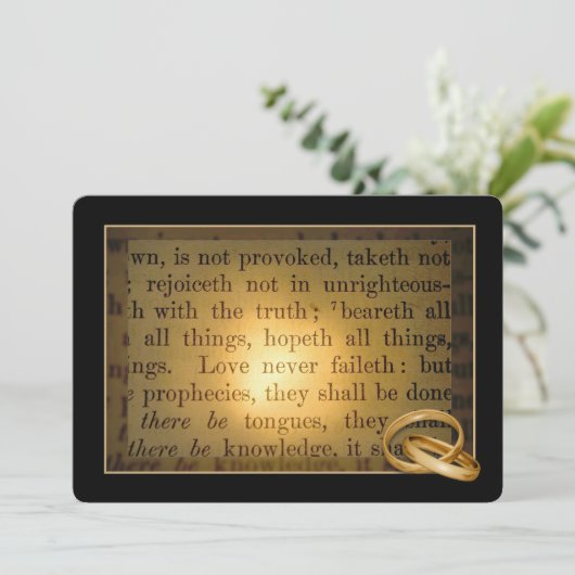 Trouwringen Hernieuwing van de Geloften Kaart (Staand voorkant)