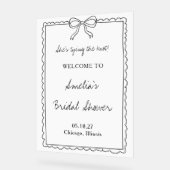 Trouwringen Huwelijksfeest Welkomstbord Acryl Bord (Hoek)