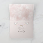 Trouwringen in Zeeschelp en Zand Hart Kaart (Binnen)