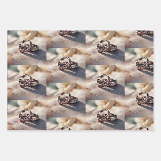 Trouwringen inpakpapier vellen (Voorkant 3)