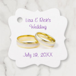 Trouwringen Klassieke Favorietentags Bedankjes Labels