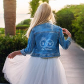 Trouwringen Monogram Gepersonaliseerd Denim Jacket
