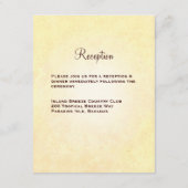 Trouwringen Op De Beach Ontvangstkaart Informatiekaartje (Achterkant)