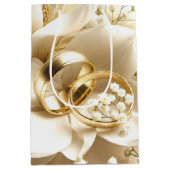 Trouwringen op Magnolia bloem Medium Cadeauzakje (Voorkant)