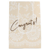 Trouwringen op Magnolia bloem Medium Cadeauzakje (Achterkant)