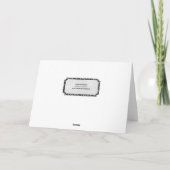 trouwringen op roze bloemblaadje kaart (Achterkant)